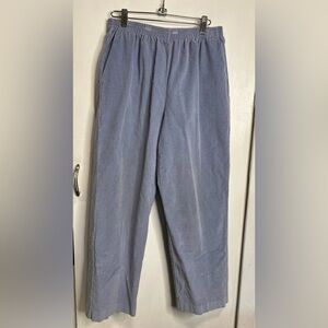 Alfred Dunner Blue Cotton Pants